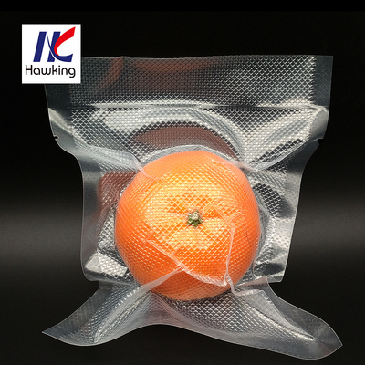 Nylon PE Plastic Embossed Vacuum Bag Food Packaging Pouch Recyclable