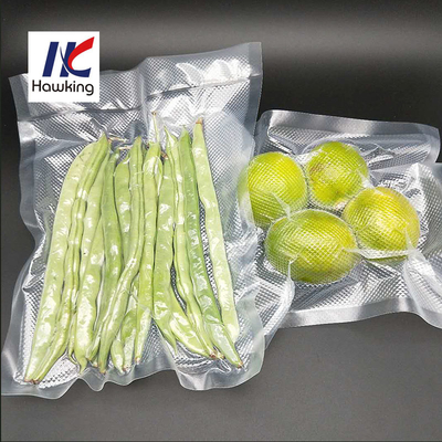 Nylon / PE Embossed Vacuum Bag Storage Sealer For Food Packaging